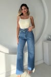 KEMERLİ LİKRALI KOT PANTOLON
