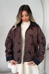 LEOPAR DESENLİ BONCUK İŞLEMELİ BOMBER