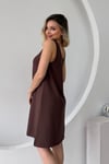 MODAL ELBİSE KAHVE