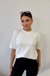 OVERSİZE BASİC TSHİRT EKRU