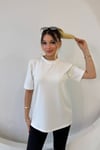 OVERSİZE BASİC TSHİRT EKRU