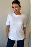 PAMUKLU BEYAZ TSHİRT