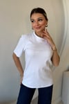 PAMUKLU BEYAZ TSHİRT