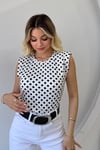 VATKALI PUANTİYELİ BLUZ EKRU