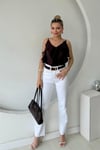 YÜKSEK BEL KESİK PAÇA BOYFİT KOT PANTOLON