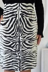 ZEBRA DESENİ MİDİ BOY ETEK