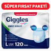 Giggles Emici Külot Yetişkin Hasta Bezi Large (Büyük) Boy - 120 Adet
