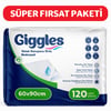 Giggles Yatak Koruyucu Örtü 60cm x 90cm 30'lu  - 120 Adet