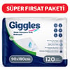 Giggles Yatak Koruyucu Örtü 90cm x 180cm 30'lu  - 120 Adet