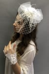 Beyaz Bileklik ve Vualet Nikah Şapkası
