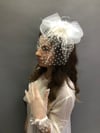 Beyaz Eldiven- Puantiyeli Vualet Nikah Şapkası