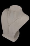 Damla Şık Kristal Taşlı Abiye Kolye Küpe Seti Ve Lale Gelin Tacı