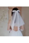 Fiyonklu Gelin Duvağı Kep Vualet Nikah Şapkası