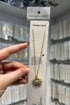 Gold Renk Nazar Detaylı Paslanmaz Çelik Kolye