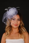 Kırık Beyaz Vualet Nikah Şapkası Selis Gelin Aksesuarı