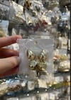 Lüks Segment Gold Kaplama Çelik Küpe - Butik Toptan Takı Grubu