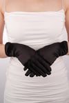Saten Likrali Gelin Eldiveni 29 Cm Dans & Opera Kostüm Eldiveni