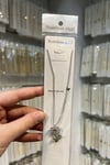 Stainless Steel Papatya Tasarım Taşlı Kadın Kolye 