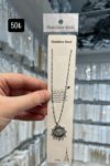 Steel Stainless Işıltılı Evil Eye Tasarım Kolye Toptan Satış