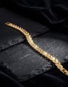 Toptan 316L Çelik Gold Dikey Baget Zirkon Taşlı Modern Kadın Bileklik
