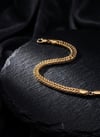 Toptan 316L Çelik Gold Kaplama Örgü Zincir Model Kadın Bileklik