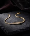 Toptan 316L Çelik Gold Renkli Faset Kesim Zirkon Taşlı Kadın Bileklik