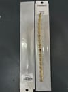 Toptan 316L Çelik Gold Renkli Faset Kesim Kristal Taşlı Kadın Bileklik
