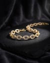 Toptan 316L Çelik Gold Zirkon Göbekli Dorika Kadın Bileklik