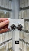 Toptan Çelik İnci Detaylı İstiridye Model Küpe - Gümüş Kaplama