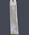 Toptan Gold Baget Zirkon Taşlı Minimalist Kolye
