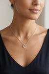 Toptan Gold Minimalist Baget Zirkon Taşlı Kolye