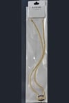 Toptan Paslanmaz Çelik Gold Baget Zirkon Taşlı Minimal Kolye