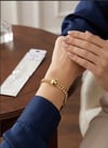 Toptan Xuping Kararmaz Çelik Top Detaylı Kalın Zincir Kadın Bileklik