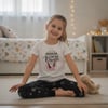 Çocuk Baskılı Beyaz Renk 2'li Takım CB1050