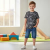 Çocuk Baskılı Siyah Renk Tshirt CB1027
