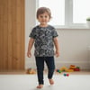 Çocuk Baskılı Siyah Renk Tshirt CB1027