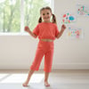 Çocuk Beli Lastikli Crop 2'li Takım CB1019
