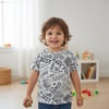 Çocuk Beyaz Baskılı Tshirt CB1023