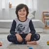 Çocuk Gri Renk Dinazor Baskılı Polar 2'li Takım CB1031