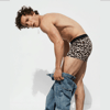 Erkek 2'li Paket Pamuklu Leopar ve Siyah Renk Boxer BB2824