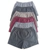 Erkek 6'lı Paket Karışık Renk Dokuma Kumaş Boxer 001-005 0070-No:5BB2652