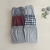 Erkek 6'lı Paket Karışık Renk Dokuma Kumaş Boxer BB2684