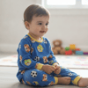 Erkek Bebek Pamuklu Kumaş Baskılı 2'li Takım CB1112