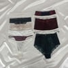 Kadın  10'lu Paket Karışık Renk Hipster String Tanga Checky Brazilian Külot BB2471