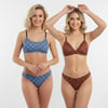 Kadın Balensiz Desteksiz Scoop Bralet Sütyen ve Slip Külot 2'li Takım BB2281