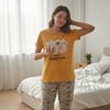 Kadın Giyim Kısa Kollu Baskılı Pijama Takımı BB2664