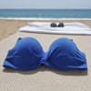 Kadın Plaj Giyim Koyu Mavi Renk Balenli Bikini Üst BB2551