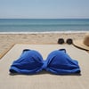 Kadın Plaj Giyim Koyu Mavi Renk Balenli Bikini Üst BB2551