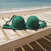 Kadın Plaj Giyim Koyu Yeşil Renk Balenli Bikini Üst BB2550