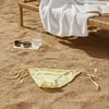 Kadın Plaj Giyim Sarı Renk İpli Bikini Alt BB2626
